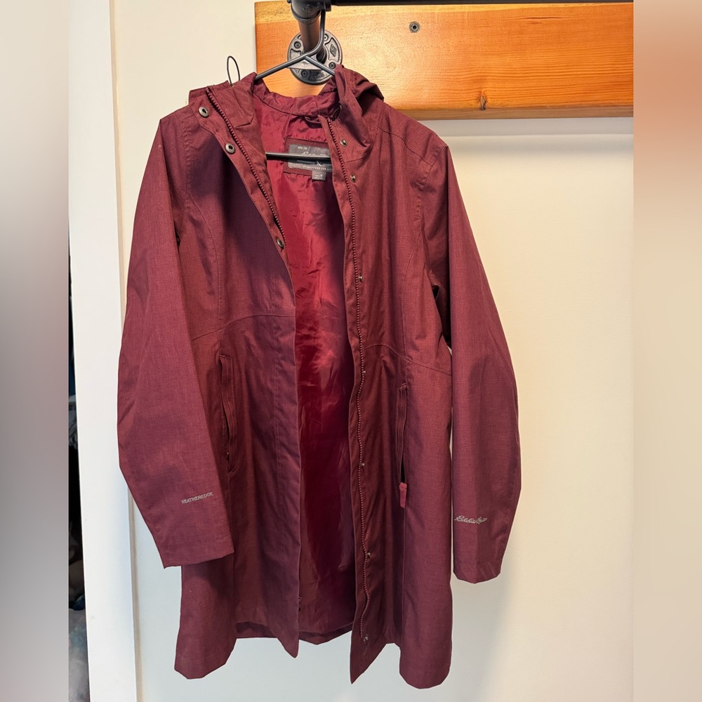 Eddie Bauer 3/4 length rain jacket